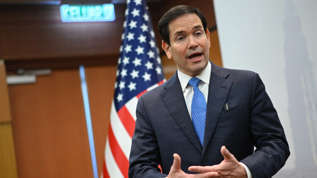 Le secrétaire d'État américain Marco Rubio donne une conférence de presse lors de la réunion des ministres des affaires étrangères de l'ANASE au Centre des congrès de Kuala Lumpur, le 11 juillet 2025.