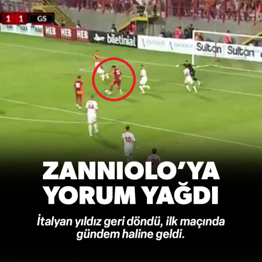 Galatasaray'ın kiradan dönen yıldızı Zanniolo için sosyal medyada yorum yağdı
