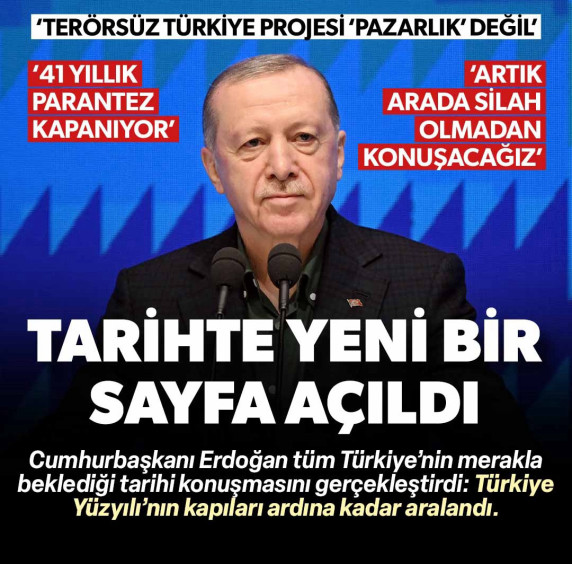 'Tarihte yeni bir sayfa açıldı'