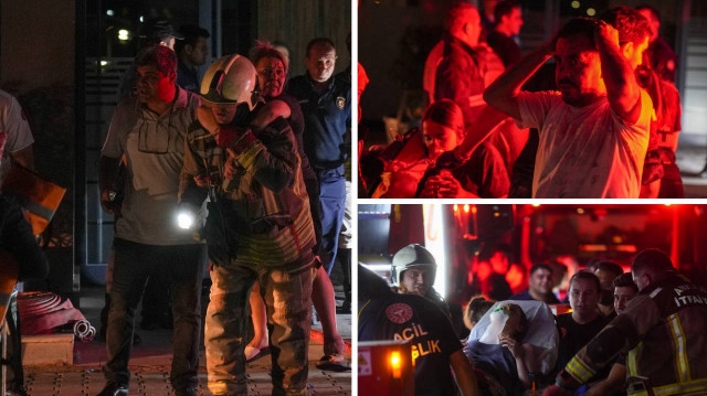 Başkentte 26 katlı binadaki yangına ilişkin incelemeler sürüyor