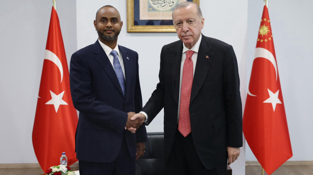 Cumhurbaşkanımız Recep Tayyip Erdoğan ve Somali Federal Cumhuriyeti Limanlar ve Deniz Ulaştırma Bakanı Abdulkadir Muhammed Nur (Arşiv.)