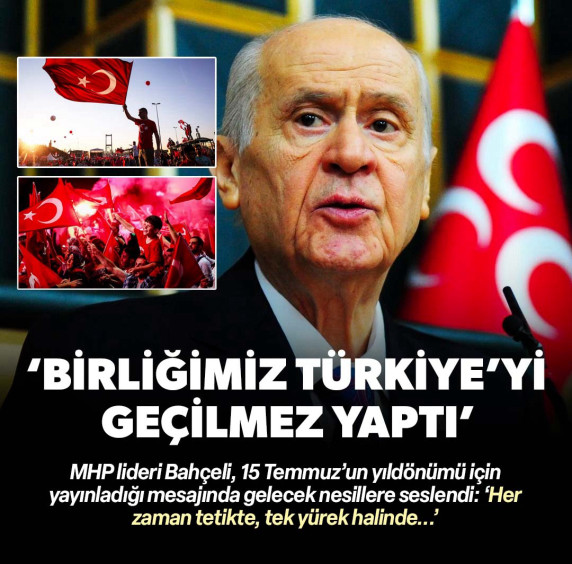 'Her zaman tetikte tek yürek halinde...'