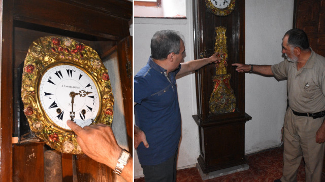 Afyonkarahisar'daki Ulu Cami'nin nadide eserlerinden 140 yıllık kurmalı saat ziyaretçilerin ilgisini çekiyor.