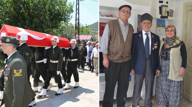 Son Kore gazilerinden 93 yaşındaki Hüseyin Yıldırım son yolculuğuna uğurlandı