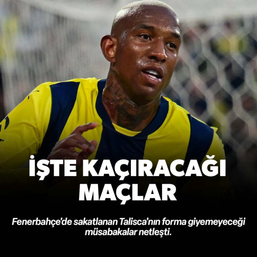Fenerbahçe'de Talisca şoku! Kaçıracağı maçlar netleşti