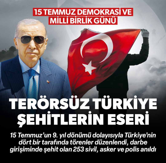 Terörsüz Türkiye şehitlerin eseri