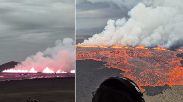 Grindavik kasabası ve yakındaki Blue Lagoon bölgesinin güvenli bir şekilde tahliye edildi kaydedildi.