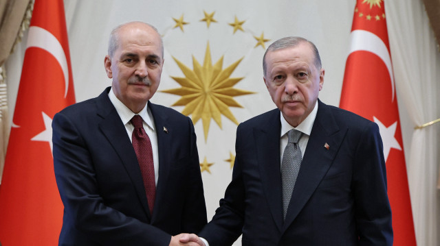Cumhurbaşkanlığı Külliyesi'ndeki kabul, basına kapalı gerçekleştirildi.
