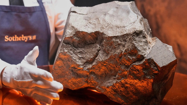 Pesant 25 kg, le fragment baptisé NWA 16788 est la plus grosse roche martienne jamais découverte sur Terre, mise aux enchères par Sotheby’s.