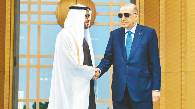 BAE Devlet Başkanı Al Nahyan - Cumhurbaşkanı Recep Tayyip Erdoğan