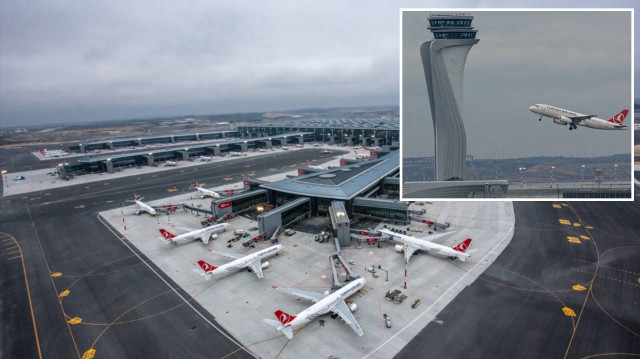 İstanbul Havalimanı'ndaki üçlü pist uygulamasıyla bir saatte 81 uçak havalandı.