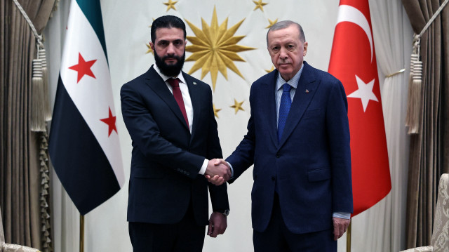 Ahmed Şara - Cumhurbaşkanı Recep Tayyip Erdoğan.