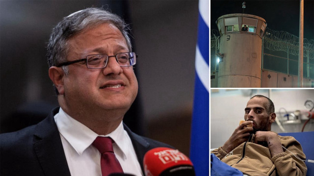 İsrailli Bakan Ben-Gvir, hapishanelerdeki Filistinlilerin aç bırakılmasıyla övündü.