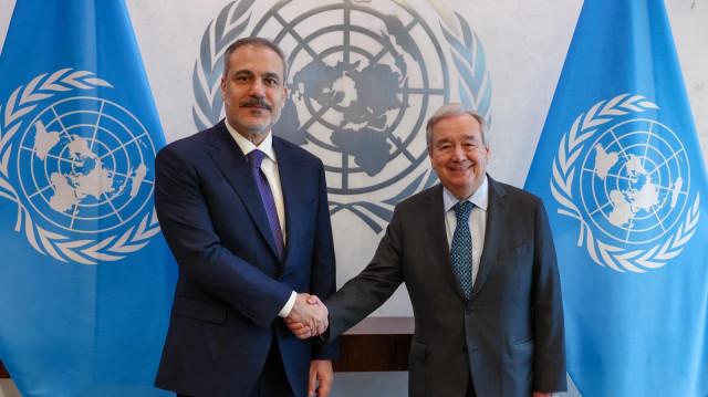 Dışişleri Bakanı Hakan Fidan - BM Genel Sekreteri Antonio Guterres