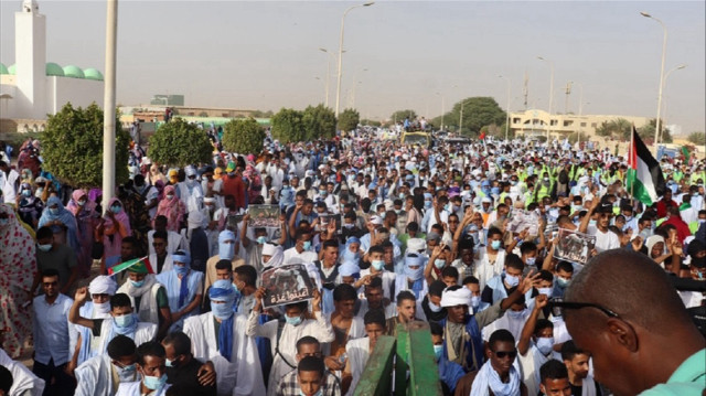 مئات الموريتانيين يطالبون بوقف الإبادة في غزة