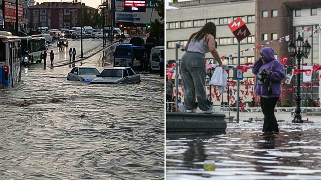 Ankara sağanak su taşkınlarına neden olmuştu.