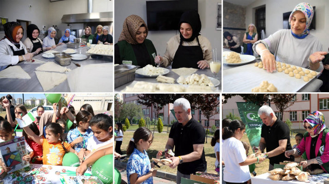 Kastamonu Yeşilay Danışmanlık Merkezi (YEDAM) Gastronomi Mutfağı'nda gönüllüler tarafından hazırlanan yiyecekler, yaz Kur'an kursuna katılan çocuklara ikram ediliyor.


