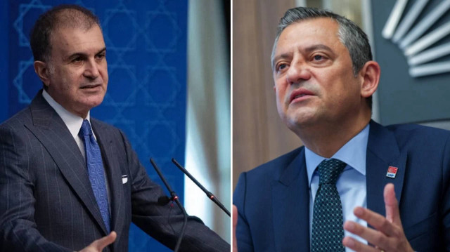 AK Parti Sözcüsü Ömer Çelik, CHP Genel Başkanı Özgür Özel.