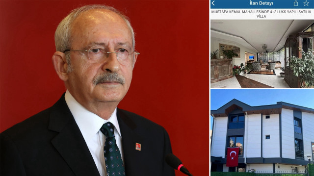 Kılıçdaroğlu'nun ofis olarak kullandığı villa, mal sahibi tarafından satışa kondu.