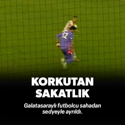 Galatasaray - Admira Wacker maçında korkutan sakatlık! Yürekler ağza geldi