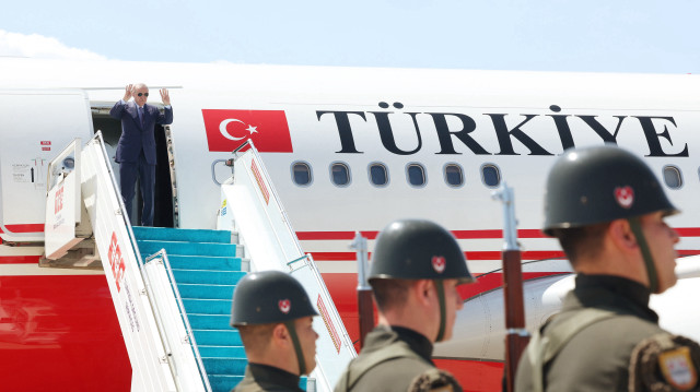 الرئيس أردوغان يصل جمهورية شمال قبرص التركية