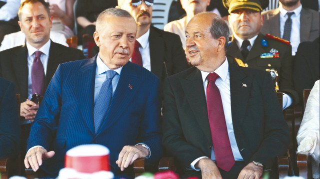 Cumhurbaşkanı Erdoğan, KKTC Cumhurbaşkanı Ersin Tatar ile görüştü