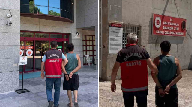 Şahıs, aynı gün adliyedeki işlemlerinin ardından Kepsut L tipi kapalı cezaevine teslim edildi.