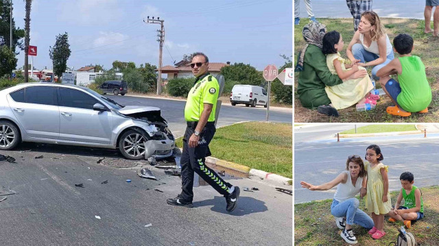 Genç kadın, ağlayan minikleri uzun uğraşlar sonucu sakinleştirebildi.