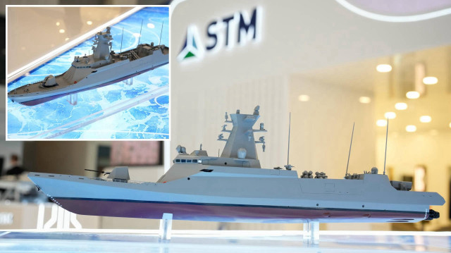 STM, Türkiye'nin ilk milli hücumbotunun modelini ilk kez 17. Uluslararası Savunma Sanayii Fuarı'nda tanıttı.