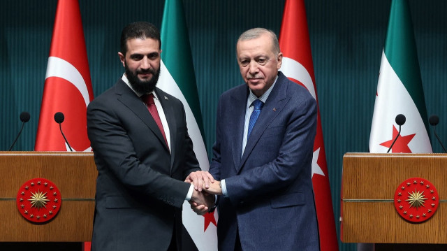 Ahmed el Şara, Recep Tayyip Erdoğan.