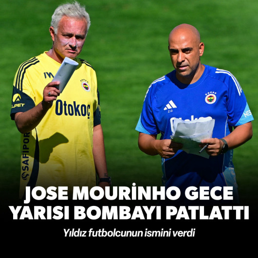 Jose Mourinho gece yarısı bombayı patlattı: Yıldız futbolcunun ismini verdi