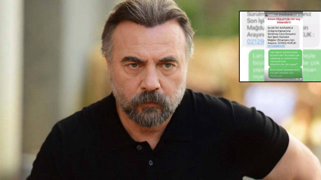 Telefon dolandırıcılarının hedefi olan Oktay Kaynarca, cep telefonuna gelen bir mesajı sosyal medya hesabından paylaştı.