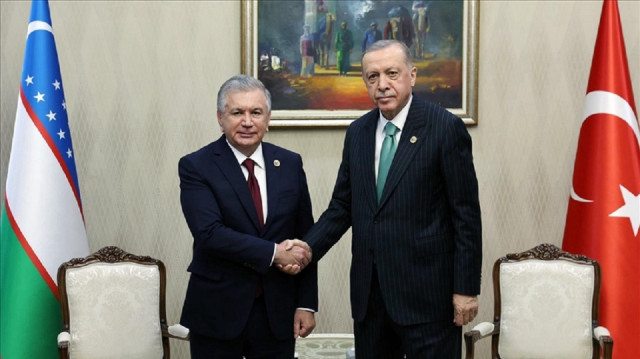 أردوغان يبحث مع الرئيس الأوزبكي علاقات البلدين