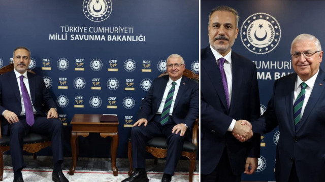 Dışişleri Bakanı Fidan ve Milli Savunma Bakanı Güler baş başa görüştü.