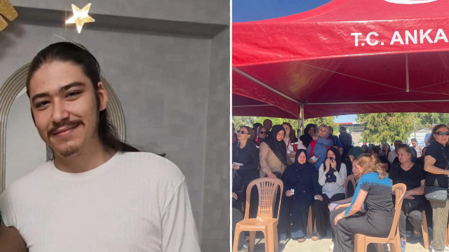 Orman yangınında şehit olan 5 AKUT gönüllüsünün cenazeleri son yolculuğuna uğurlanmak üzere Ahmet Hamdi Akseki Camii’ne getirildi