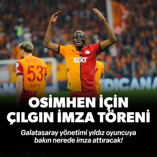 Victor Osimhen'in imza töreni için çılgın hazırlık 