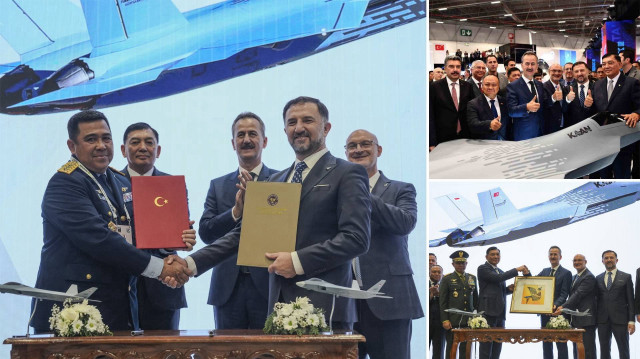 KAAN'ın ihracat sözleşmesi için imzalar IDEF'te atıldı.