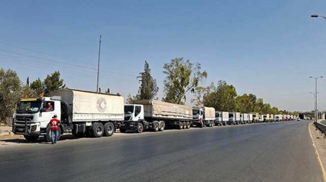 سوريا.. انطلاق قافلة مساعدات من دمشق إلى درعا