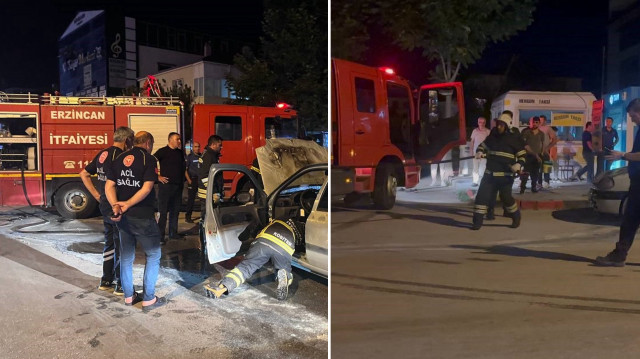 Kullanılamaz hale gelen araç çekici yardımıyla bulunduğu yerden kaldırıldı.