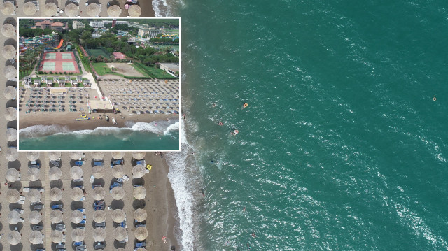 Nem oranının yüzde 70 dolaylarında seyrettiği Antalya’da, hissedilen hava sıcaklığı ise 45 derece olarak ölçüldü.