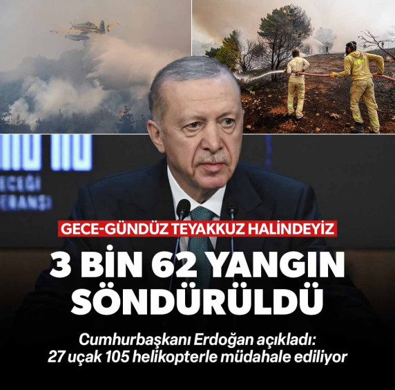 Cumhurbaşkanı Erdoğan: Havada ve karada büyük mücadele yürütülüyor