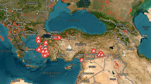 Türkiye yangın haritası yayınlandı 2025: Risk altındaki iller listesi