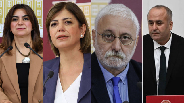 DEM Parti'nin komisyon üyeleri.
