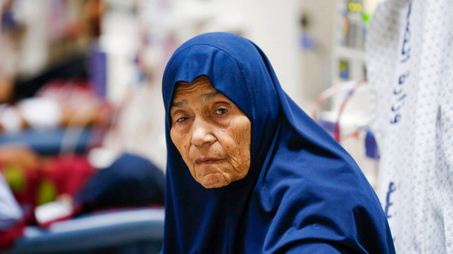Patient à l’hôpital des Martyrs d’Al-Aqsa, situé à Deir al-Balah, au centre de la bande de Gaza, le 28 juillet 2025.