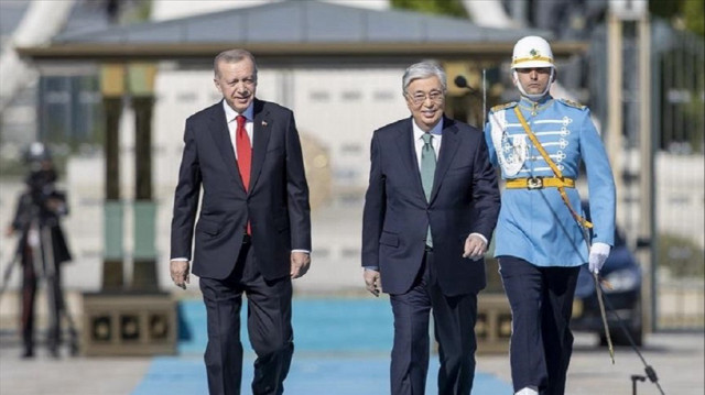 أردوغان يستقبل الرئيس الكازاخي في أنقرة