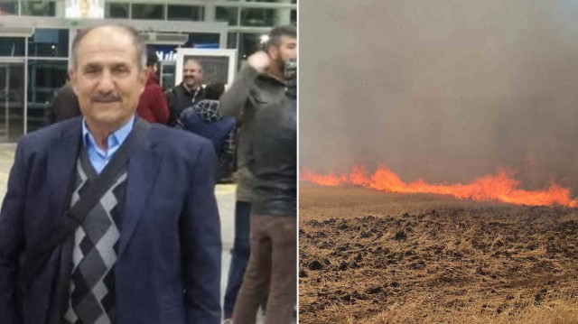 Rüzgarın etkisiyle hızla büyüyen alevlerin arasında kalan Mehmet Civan hayatını kaybetti