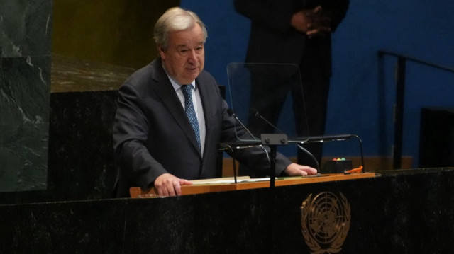 Le secrétaire général des Nations unies, Antonio Guterres, s’exprime lors d’une conférence sur la solution à deux États pour Israël et la Palestine, au siège de l’ONU, le 28 juillet 2025 à New York.