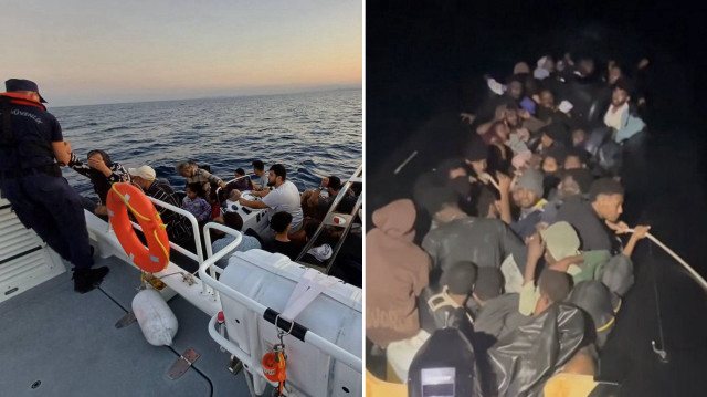 İzmir'in Dikili ilçesi açıklarında 8'i çocuk 81 düzensiz göçmen yakalandı.