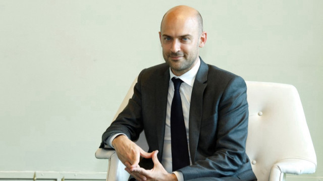 Le ministre français des Affaires étrangères, Jean-Noël Barrot, dans le salon indonésien au siège des Nations unies, le 28 juillet 2025 à New York. 