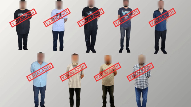 Kırmızı bültenle ve ulusal seviyede aranan 9 kişi Türkiye'ye getirildi.